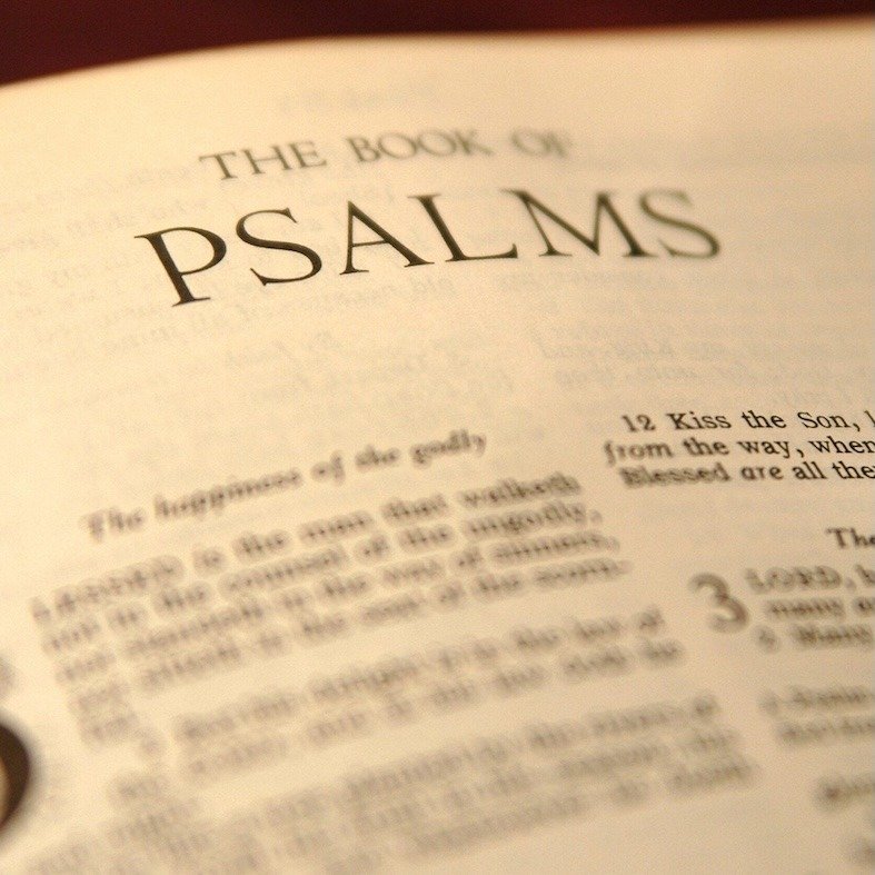 title page for the book of psalms